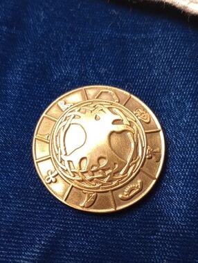 Druid's Tree Of Life Brass-toned Metal Medallion